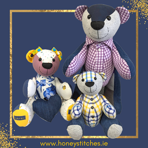 Keepsake Memory Bear - Button-Jointed